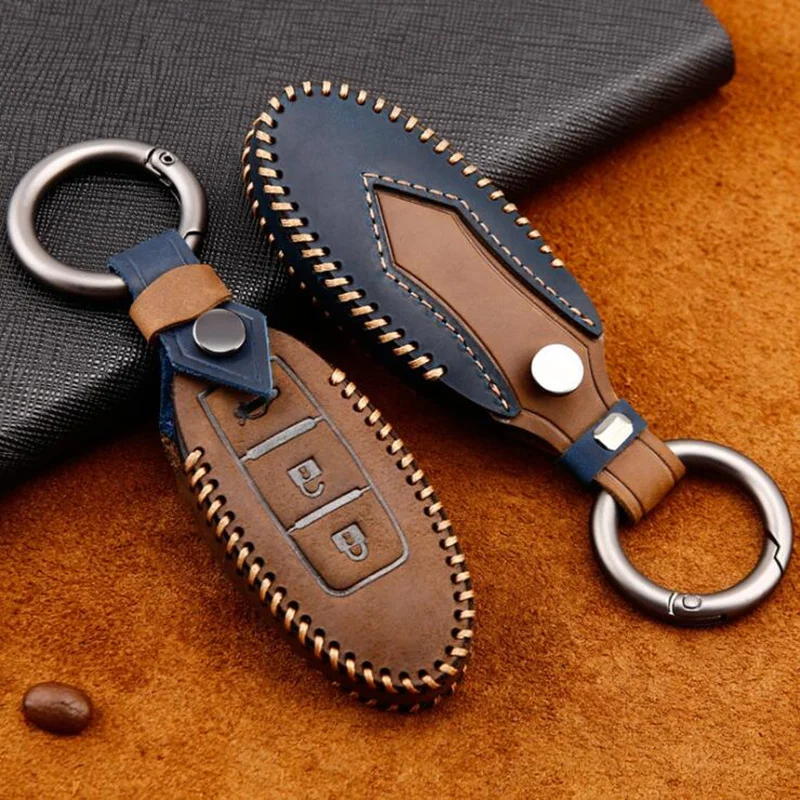 Чехол из натуральной кожи для автомобильного ключа чехол Nissan Motorola Livida X Trail T31 T32