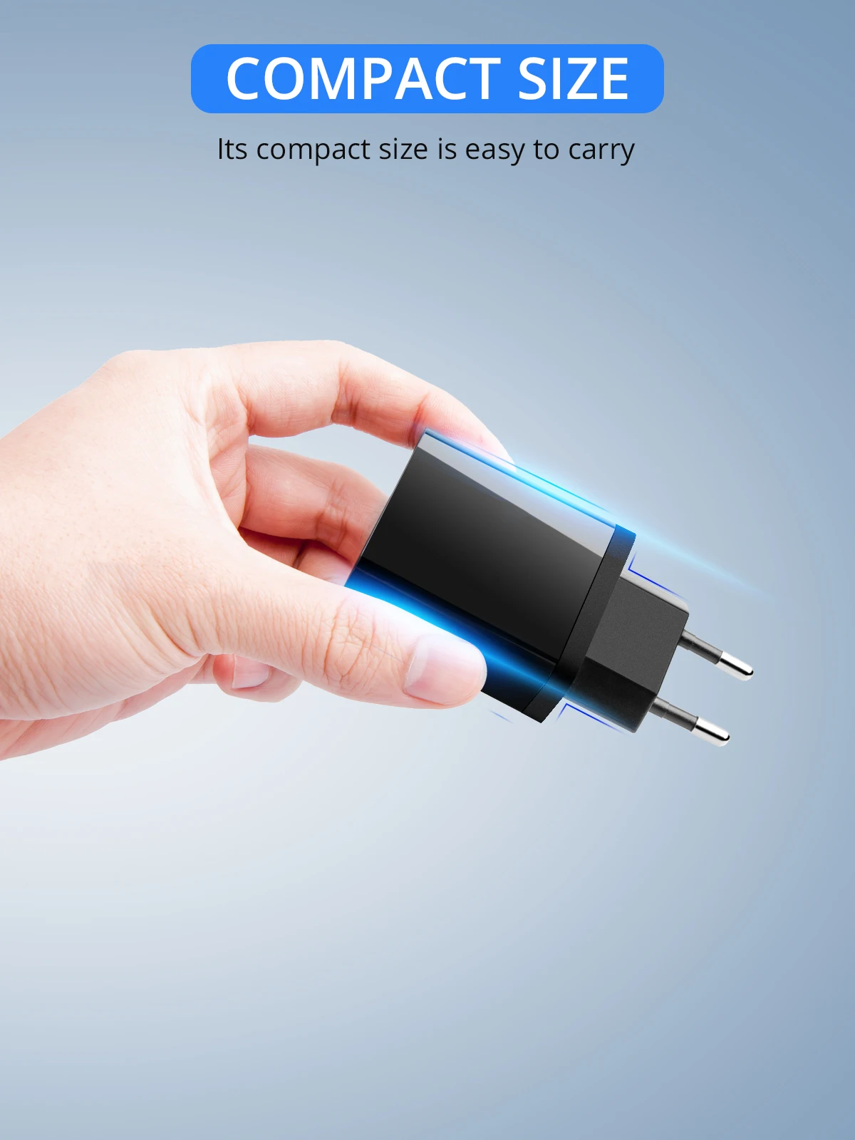 GUUGEI USB зарядное устройство Quick Charge 2 USB адаптер зарядное устройство для телефона светодиодный дисплей дорожное быстрое зарядное устройство Зарядка ЕС вилка настенное зарядное устройство