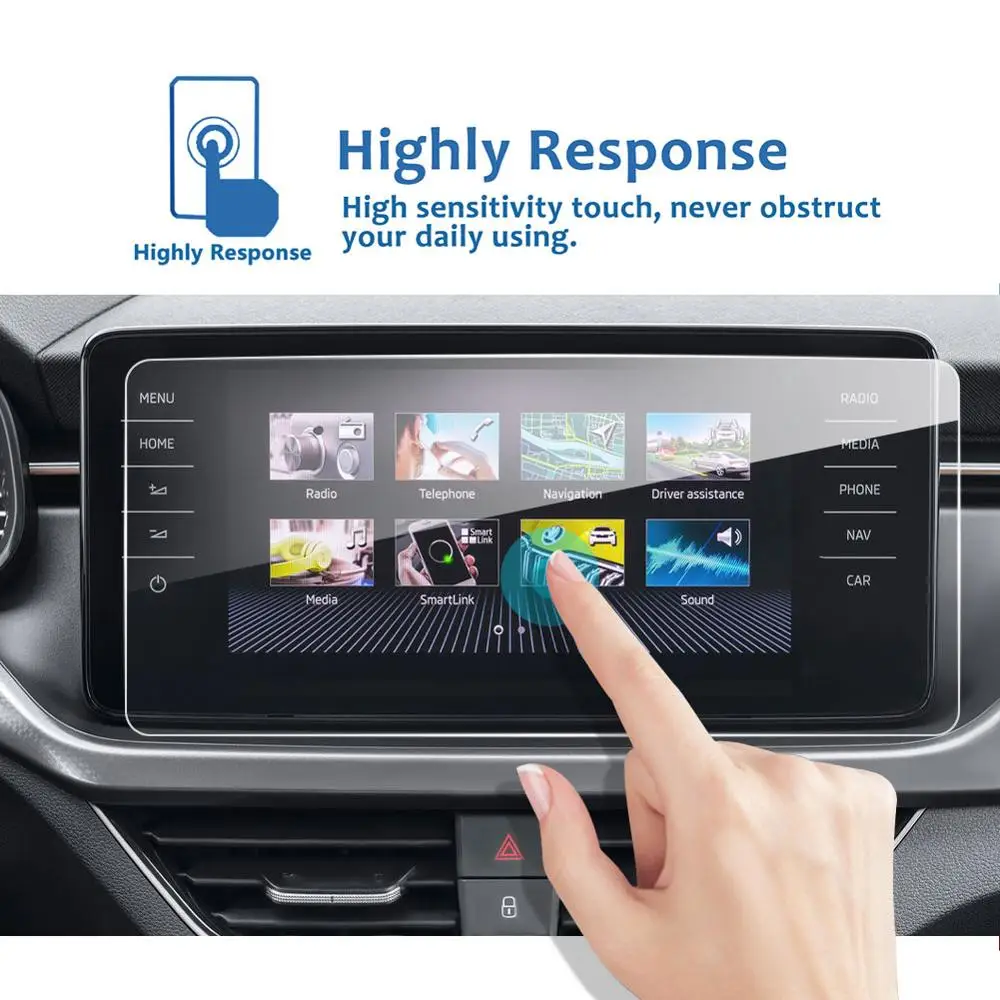 lfotpp for kamiq scala amundsen 2020 2021 9 2 inch car gps navigation center touch display tempered glass screen protector free global shipping