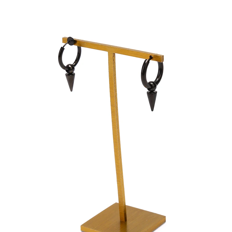 1 шт. серьги Bangtan для мальчиков в Корейском стиле с острым коническая серьга Для