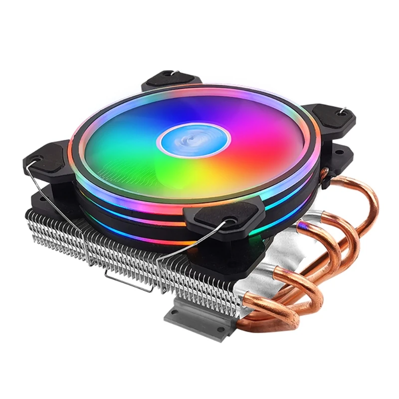 Кулер для процессора цветной радиатор шасси RGB 5 тепловых трубок кулер 12 В