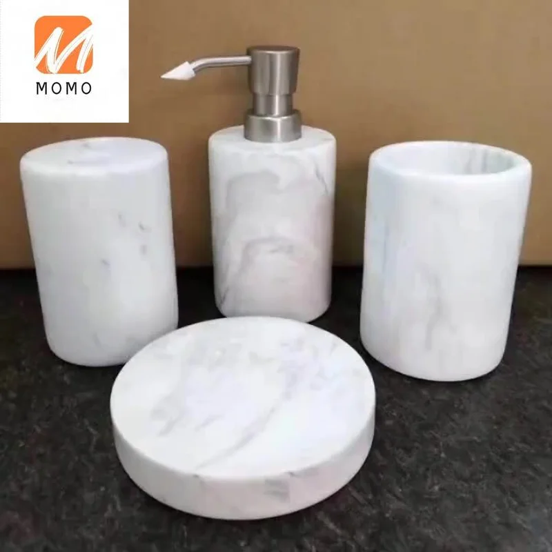 

Wholesale White Sanitary Ware Items, Hot Sale Marble Bathroom Sets/ Five-piece Set Eco-friendly Stocked