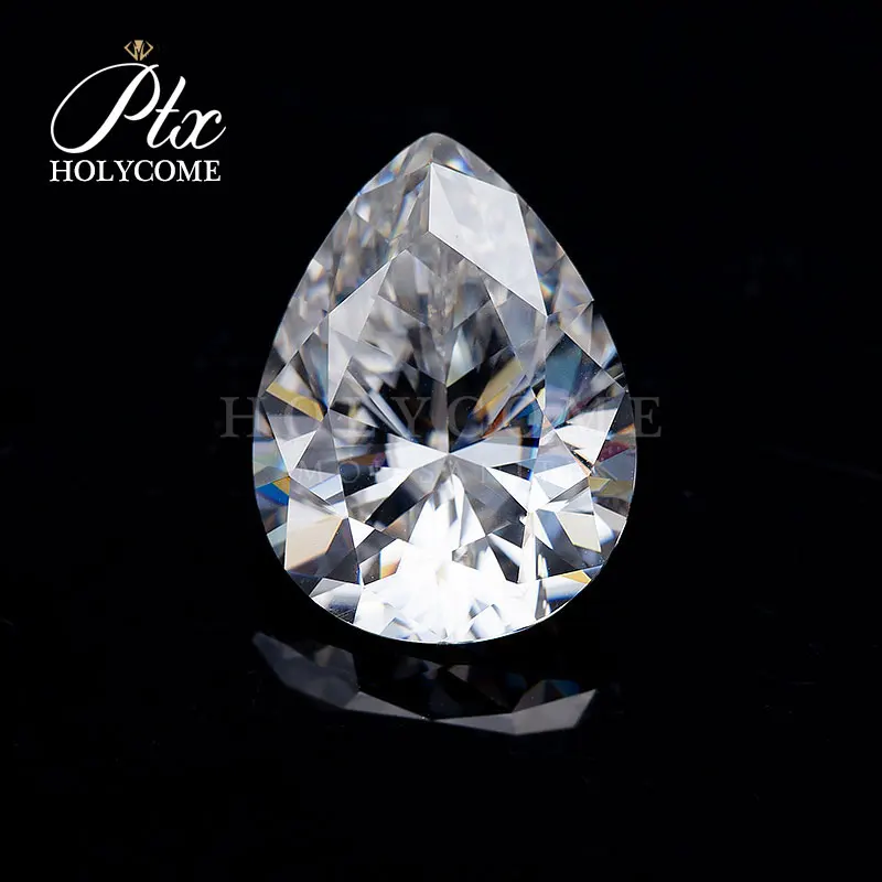 2X3mm 2020 Pear cut Высокое качество D VVS1 свободное моиссанит для алмазного кольца