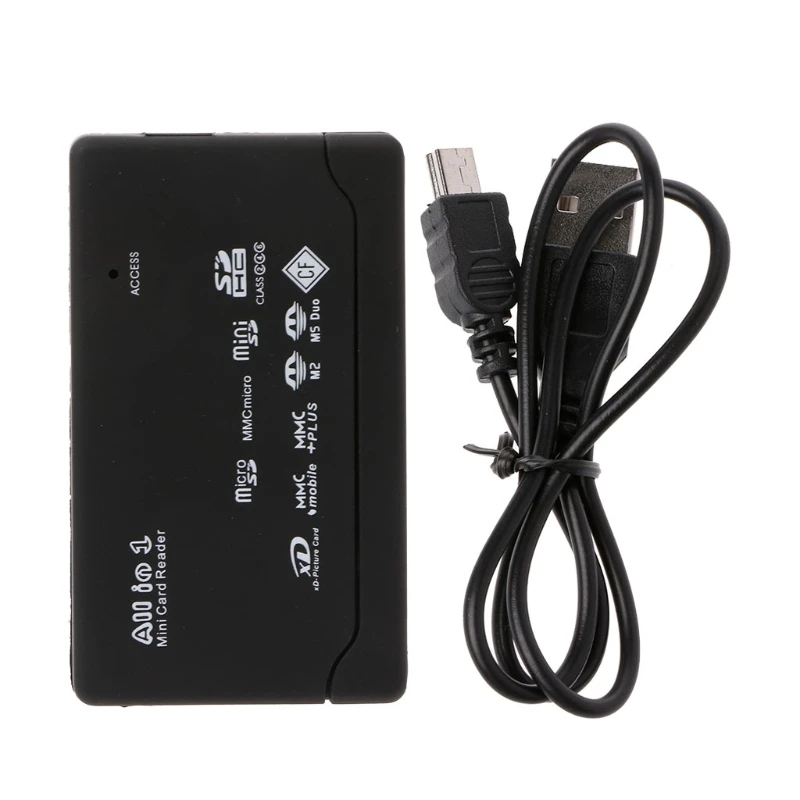 

New All-In-One Memory Card Reader For USB External Mini Micro SD SDHC M2 MMC XD CF Drop shipping