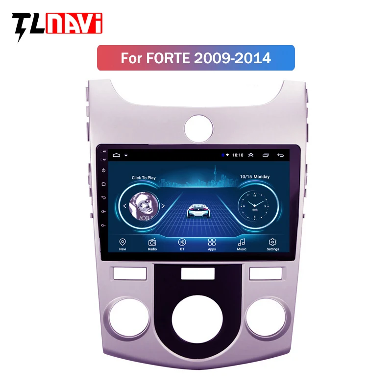 9 дюймов Android ips 2.5D автомобильный DVD gps для KIA Forte Cerato 2008- Автомобильный Радио gps навигационный головное устройство Встроенный Wi-Fi