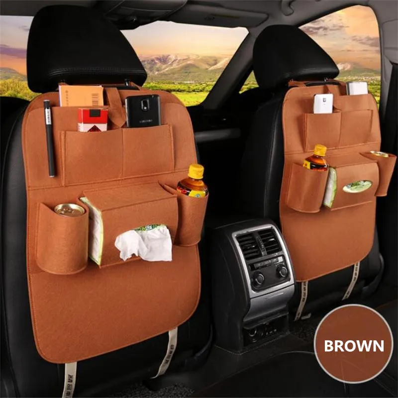Автомобильный органайзер на спинку сиденья многофункциональная сумка для