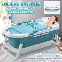 1 4m large folding bathtub bath barrel adult children basin baby swimming pool adult thickened home sauna spa full body tub