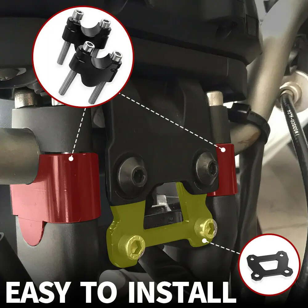 Мотоцикл с фокусным расстоянием 25 мм Riser Крепление зажим рукоятка для YAMAHA MT07 FZ07