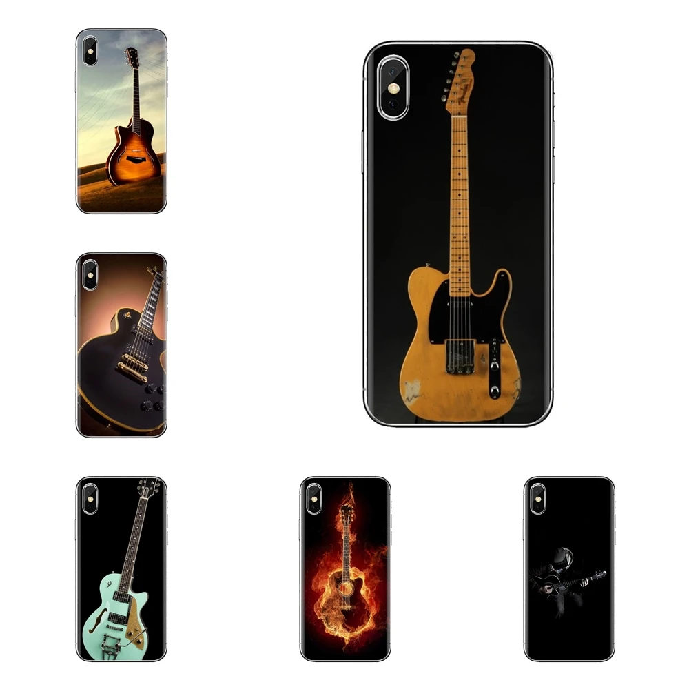 For Huawei G7 G8 P7 P8 P9 P10 P20 P30 Lite Mini Pro P Smart Plus 2017 2018 2019 Chord Guitar Transparent Soft Shell Covers |