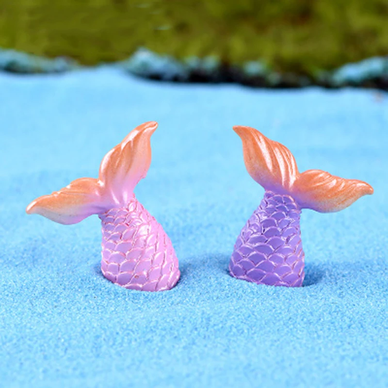 Миниатюрный Рождественский пляжный океан Русалка КИТ хвост парусная яхта Маяк