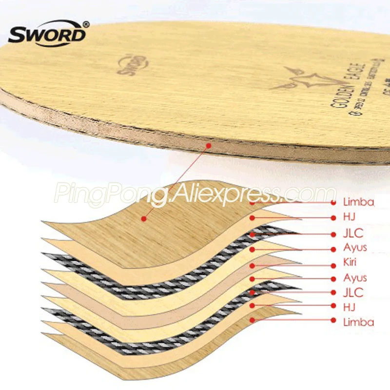 Ракетка для настольного тенниса SWORD Golden Eagle GE (5 + 2 внешних JLC OFF +) | Спорт и
