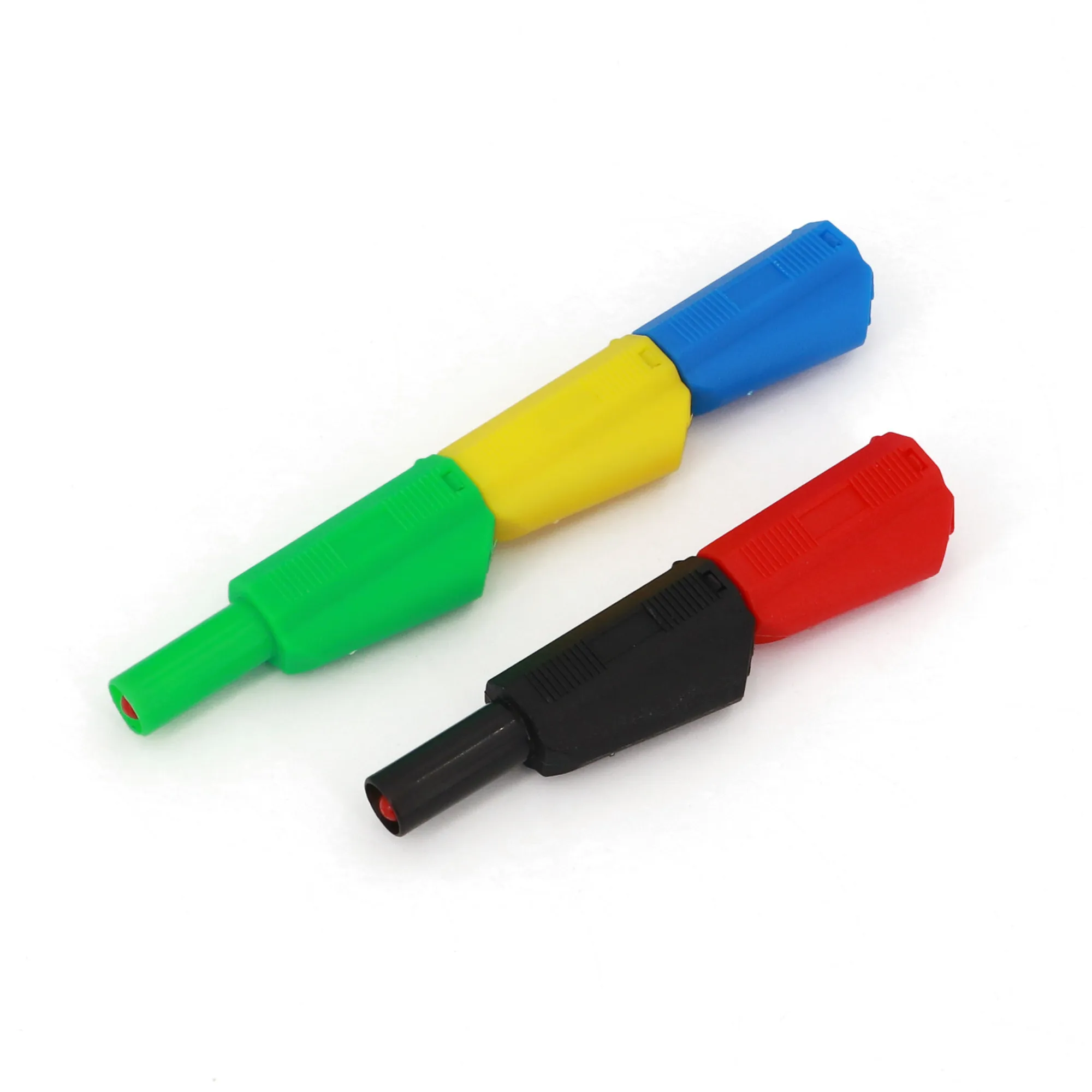 10 шт. полностью Безопасность Изоляцией 4 мм Мужской стекируемые контрольные