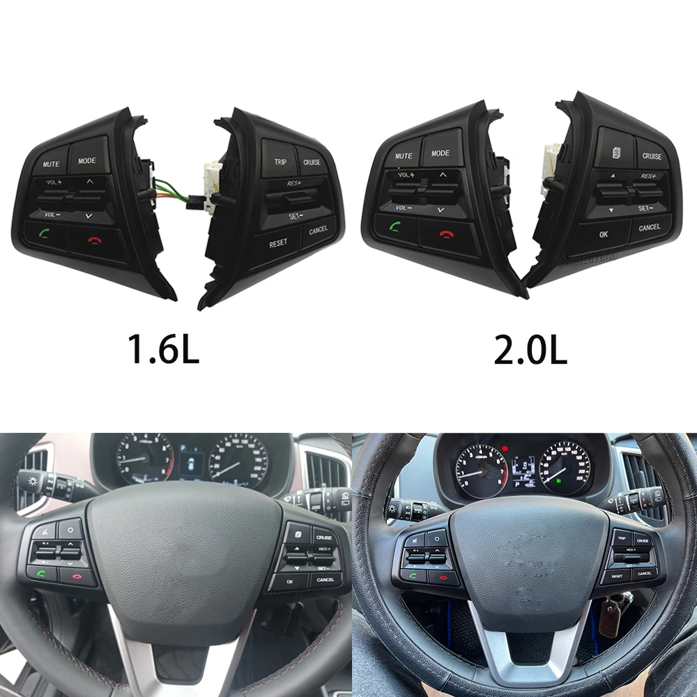 

Multimedia Steering Wheel Switch Volume Control Buttons 96700-C9000 96710-C9010 96700C90004X 96710C90004X For Hyundai Creta Ix25