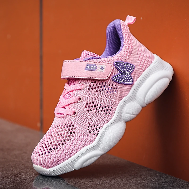 Женские летние кроссовки дышащая сетчатая спортивная обувь для девочек детская
