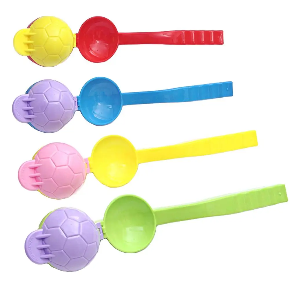 Мультфильм милый в форме снежок производитель клип дети открытый зимний снег