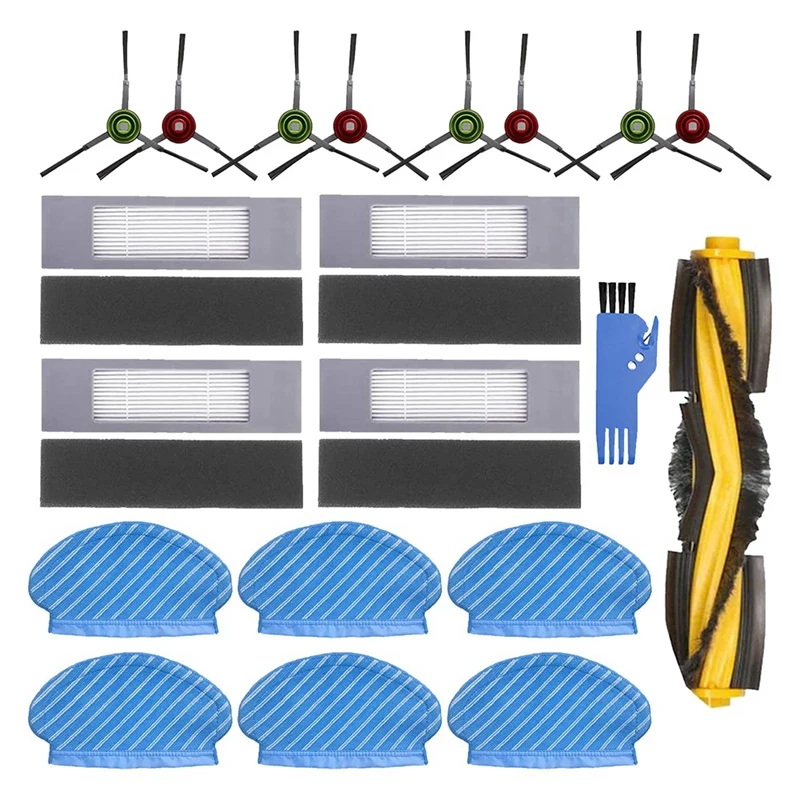 

Main Brush Side Brush Mop Filter Accessories Kit for Ecovacs Deebot Ozmo 920 950 Robot Vacuum Cleaner Spare Parts