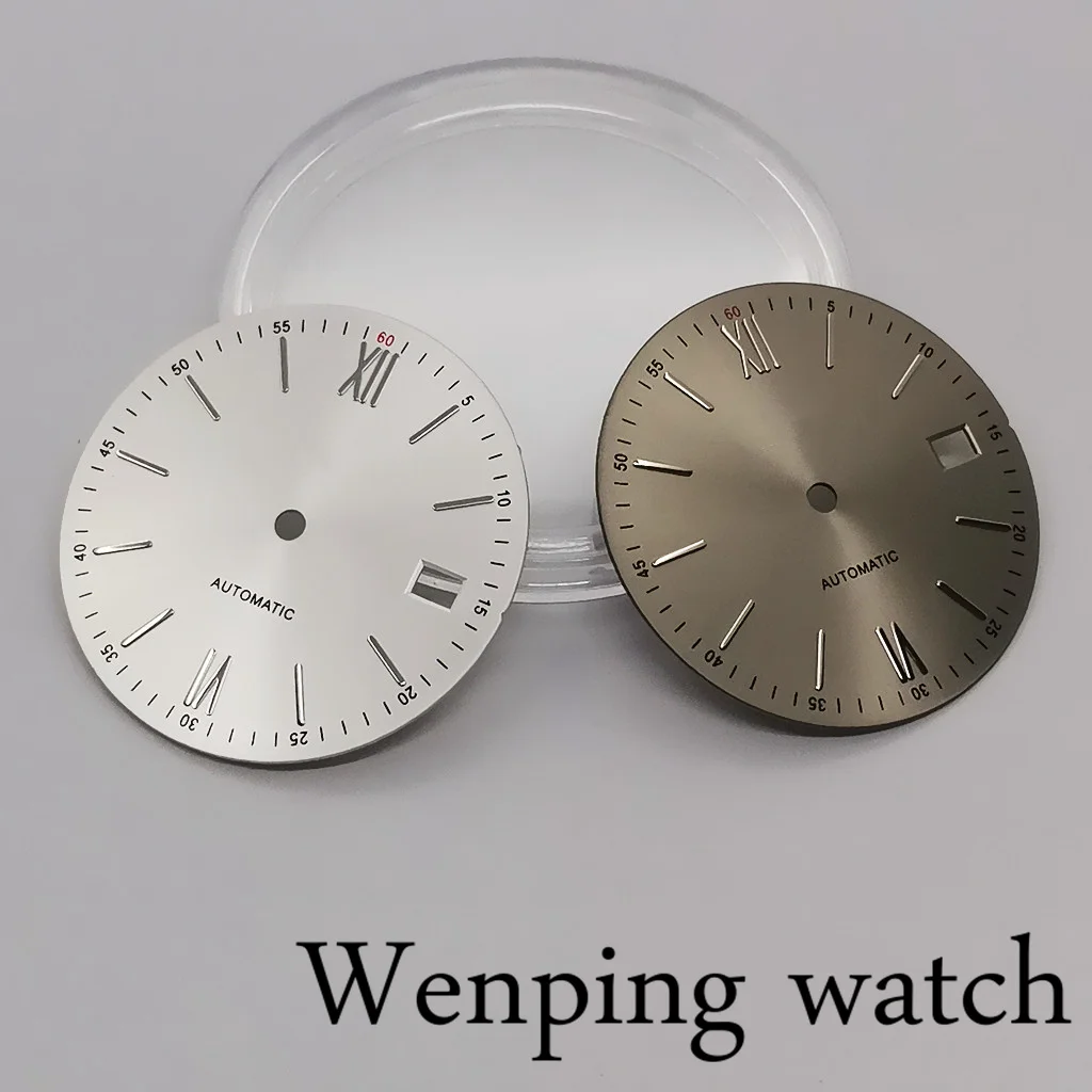 Новый 31 мм стерильный черный/синий/зеленый/серебристый/серый циферблат для часов