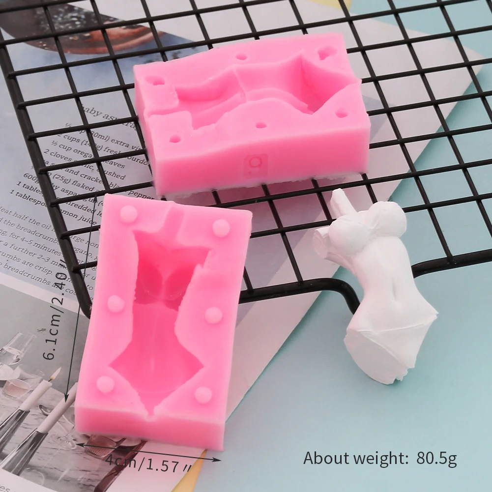 Кукла средства ухода за кожей 3D силиконовая форма для фонданов, шоколада для декорирования торта глины пресс-форма для мужские и женские DIY Инструменты для выпечки для свадьбы