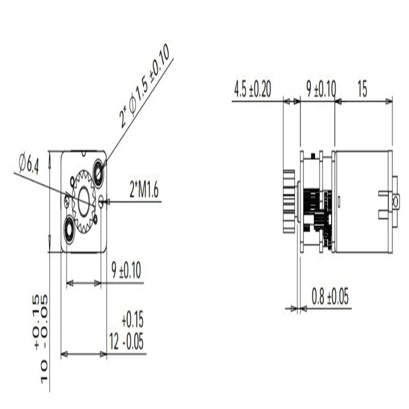 Редуктор для 3d-ручки 12 В 67 об./мин. металлическая коробка-редуктор | Обустройство
