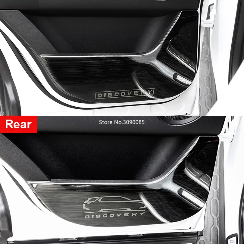 Защитная панель из нержавеющей стали с черной дверью для Land Rover Discovery Sport 2015 2016 2017