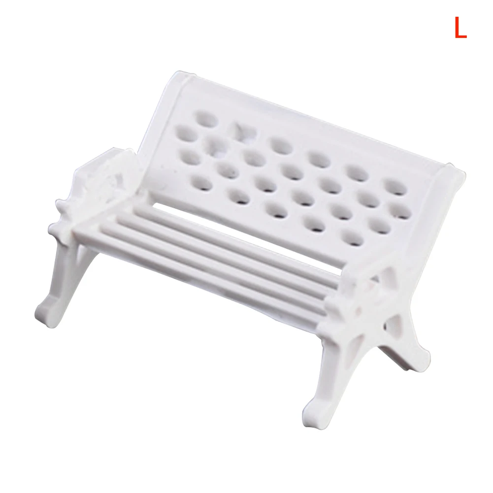 Micro Landscape Accessories Home Decor Props Miniature Chair Yard Park Seat Fairy Dollhouse Craft Village DIY Garden Ornament |