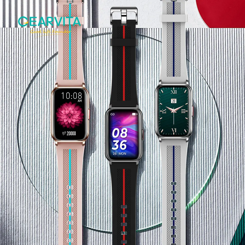 

Gearvita H76 Smart Watch Women IP68 Waterproof 1.57inch Heart Rate Blood Pressure Monitor Men Sports Smartwatch