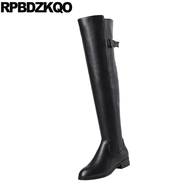 Сапоги женские зимние из натуральной кожи на массивной подошве | Обувь