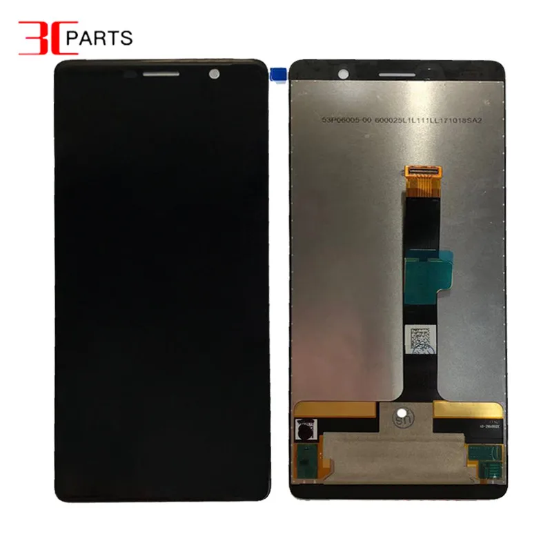 6," для Nokia 7 Plus lcd 7 Plus дисплей кодирующий преобразователь сенсорного экрана в сборе lcd Замена TA-1062 lcd