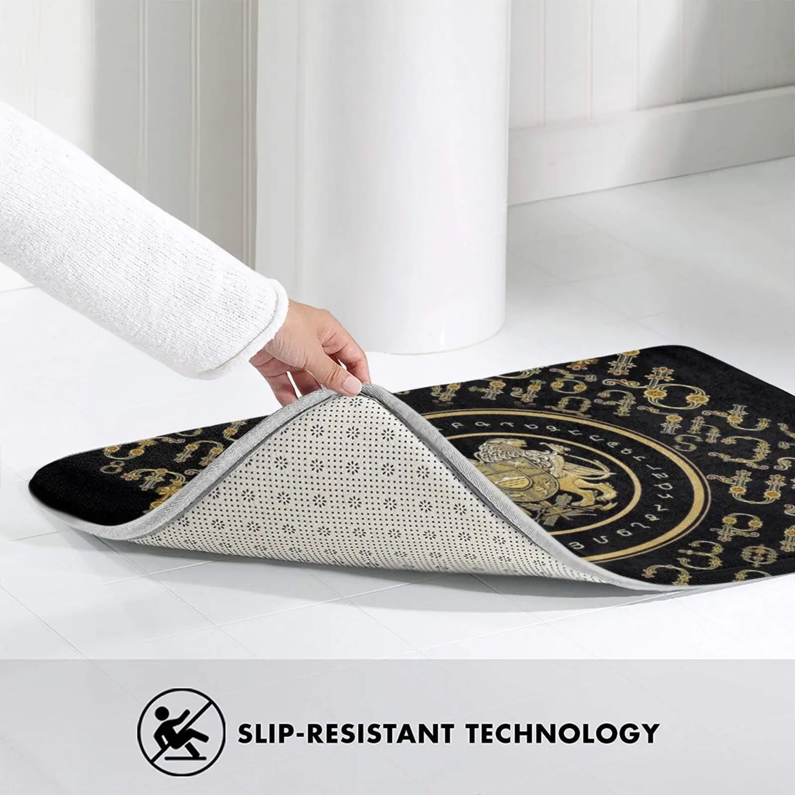 Алфавит и герб оружия ?????? ? Коврик ковер анти скольжение Спальня входная дверь