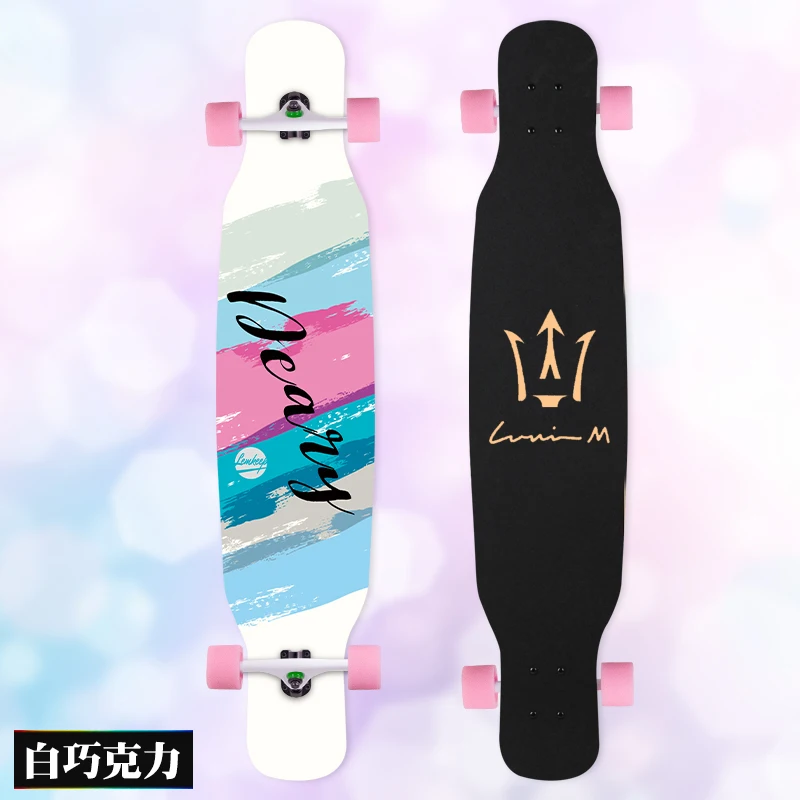 MS414 Dream Ⅰ 107 см/42 дюйма многоцветная печать Griptape dancing Street Longboard Abec-9 высокоскоростной хромированный стальной подшипник