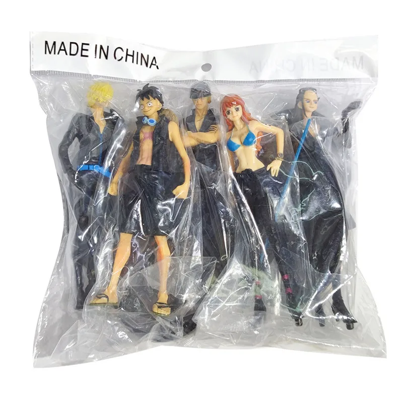 5 шт./лот цельнокроеная фигурка из ПВХ модель Luffy Zoro Sanji Nami Robin Golden City экшн-фигурки