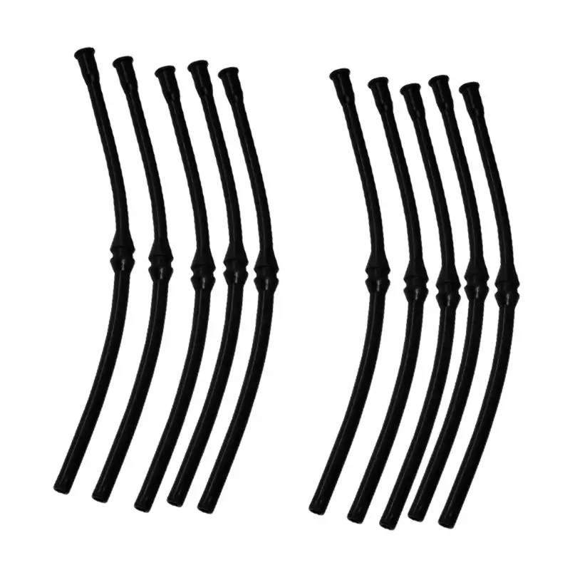 

10X Black Fuel Hose Pipe For Chinese Chainsaw 4500 5200 5800 45cc 52cc 58cc MT-9999 Plastic Fuel Hoses Pipes 10pcs/set Tool Part