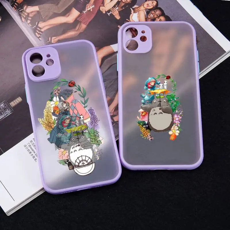

Spirited Away anime Phone Case matte transparent For iphone 7 8 11 12 13 plus mini x xs xr pro max cover