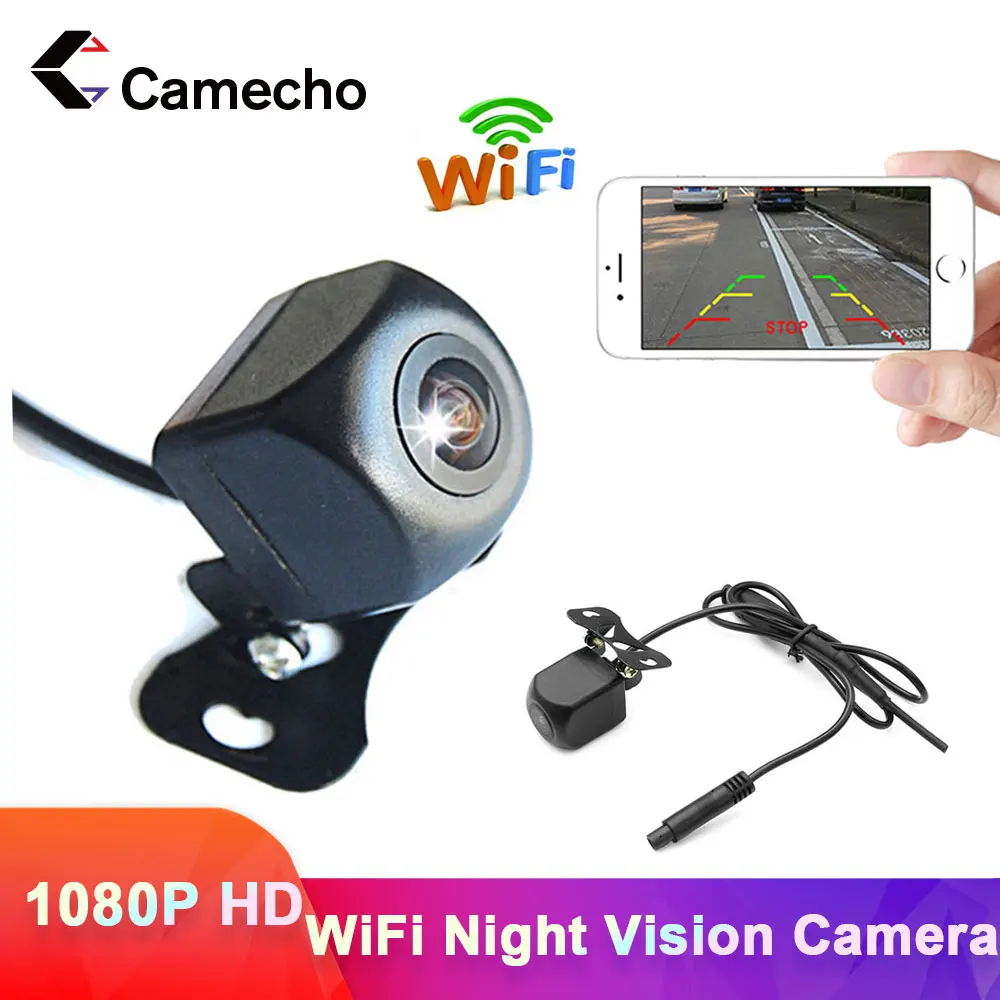 Camecho IP67 водонепроницаемая 1080P Full HD камера заднего вида безопасности Wifi система