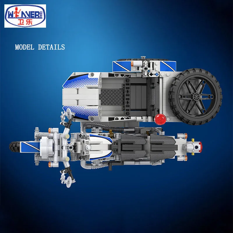1:8Technic/электронные блоки трёхколёсные наборы для гонок строительные модели