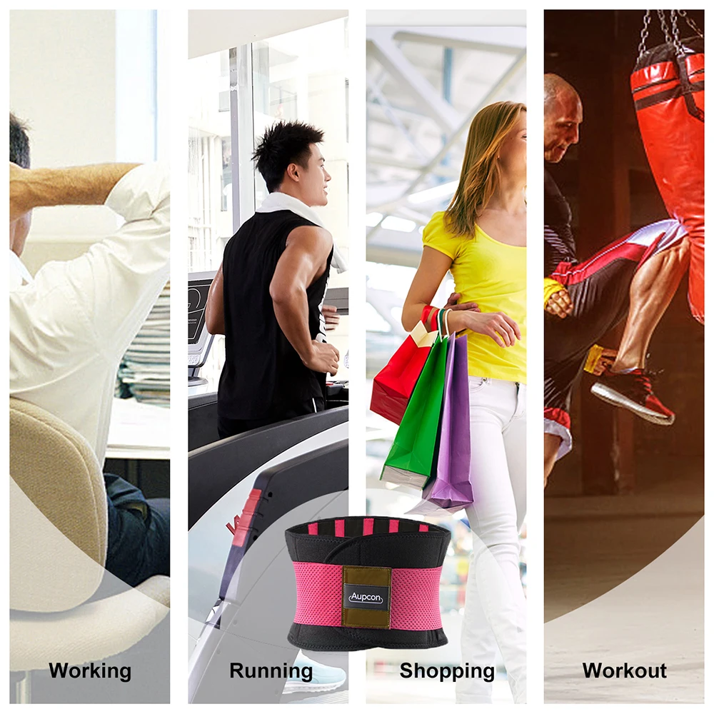 

AUPCON Sweat Belt for Men & Women Sport ShapewearWaist Trimmer Waist Trainer Sport Fitness Weight Loss Burning Fat Body Buildin