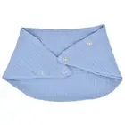 Слюнявчик детский хлопковый однотонный, с кнопками, для кормления