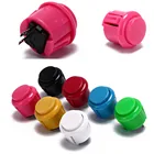 Новинка 2021, 10 шт., встроенный маленький микропереключатель для игрового контроллера сделай сам Jamma Mame, аркадная Кнопка 24 мм, круглая кнопка