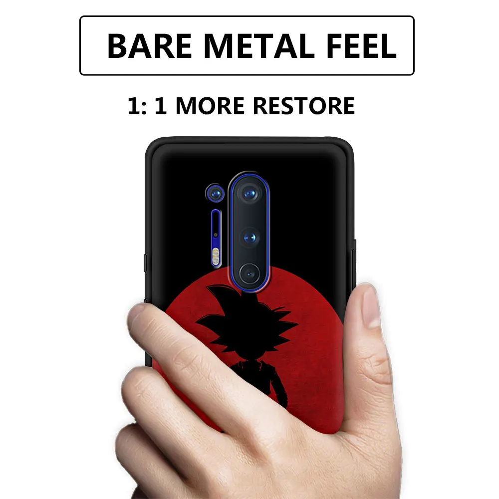 son gokus d dragon ball case for oneplus 8t 8 nord 5g 7 9 pro n10 n100 9r z 7t black antiscratch soft phone protect cover capa free global shipping