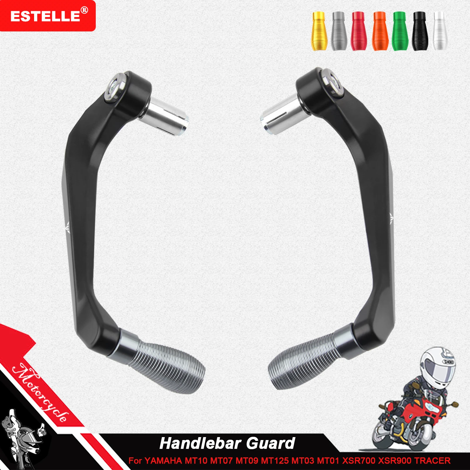 

Motocycle Handlebar Handle grips Bar Ends Brake Clutch Levers Guard Protector FIT For YAMAHA MT10 MT-07 MT-09 XSR
