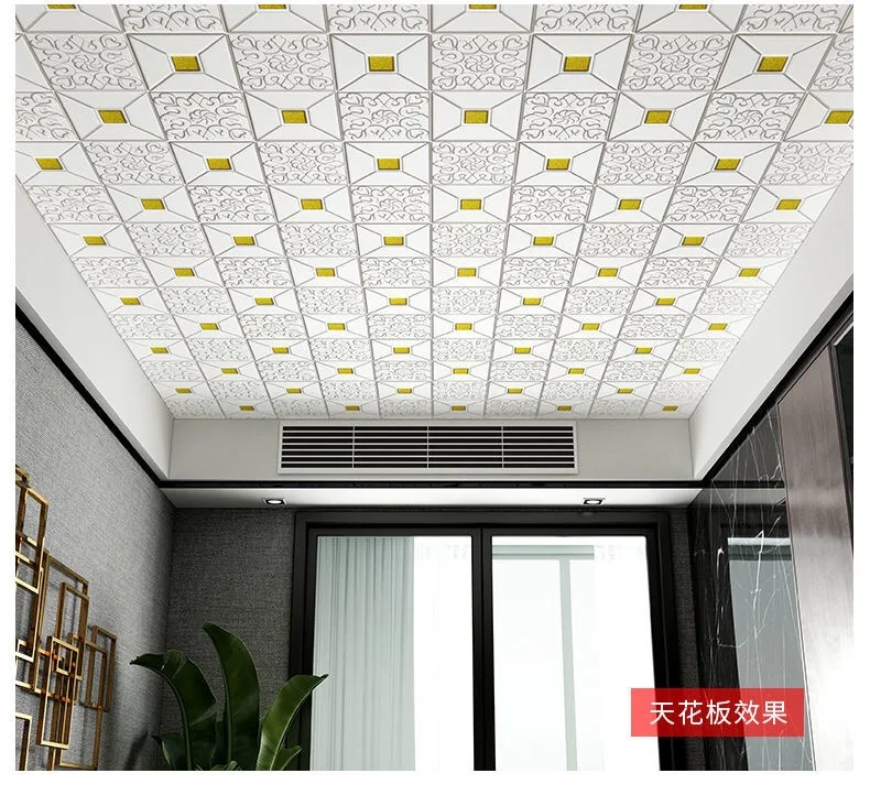 

10pcs 3D Wall Sticker Classic Brick Grain Wallpaper Stickers Extra Thick Wall Decor Sticker for Living Room Bedroom TV