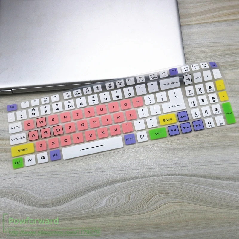 candypink Силиконовая для ноутбука чехол для клавиатуры ноутбука Кожа для acer Predator Helios 300() 15,6 дюймов - Цвет: candypink