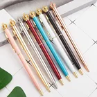 20 шт.лот, прямые продажи с фабрики, металлическая шариковая ручка Crown pen, корейские милые Креативные канцелярские принадлежности, поддержка печати логотипа