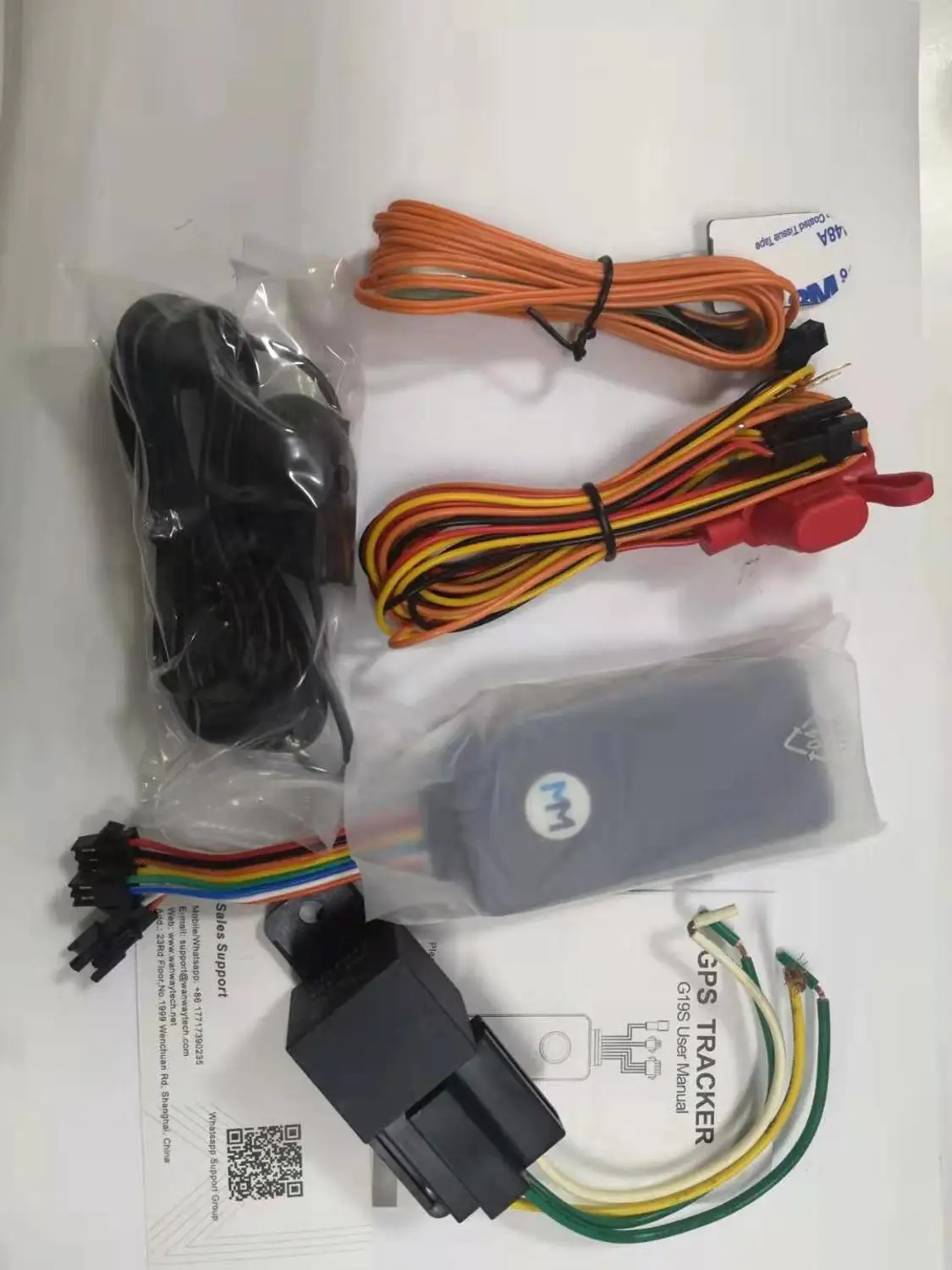 with accessories Автомобильный gps-трекер WanWayTech G19S стоп-двигатель голосовой мониторинг gps/Beidou поддерживает Быстрое позиционирование отслеживающее устройство - Цвет: with accessories