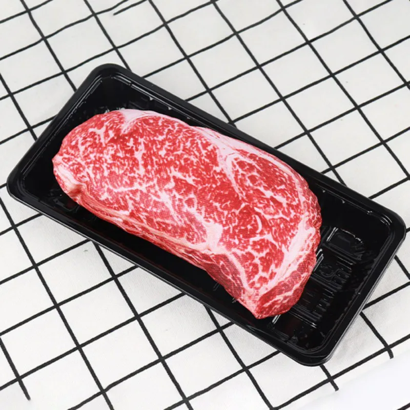 Смешная собака игрушки пищащие моделирование стейк Игрушки для маленьких собак