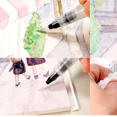 3Pc water COLOR brush Solid painting Round Brush Size SML color | Канцтовары для офиса и дома
