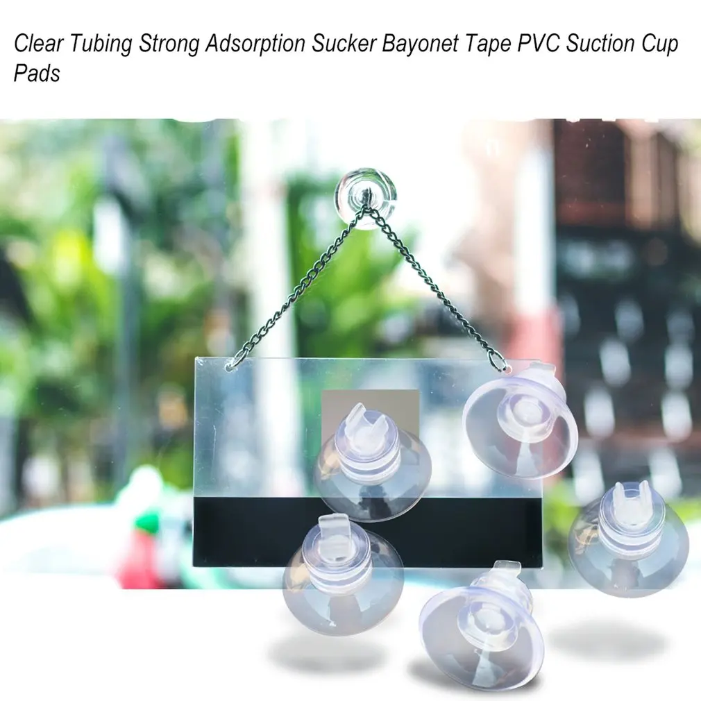 

Clear Tubing Strong Adsorption Sucker Bayonet Tape PVC Suction Cup Pads for Aquarium Tank Transparent