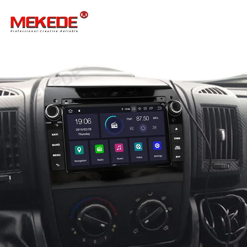 " Android7.1 Авто Радио автомобильный dvd-плеер gps навигация Мультимедиа Стерео для Fiat Ducato 2008- CITROEN Jumper PEUGEOT Boxer