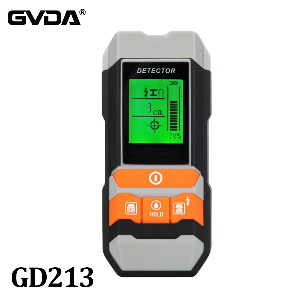 Digital Metal Detector Stud Finder Wood AC Wire Cable Depth Tracker Wall Scanner Moisture Meter Voltage Copper Live | Инструменты