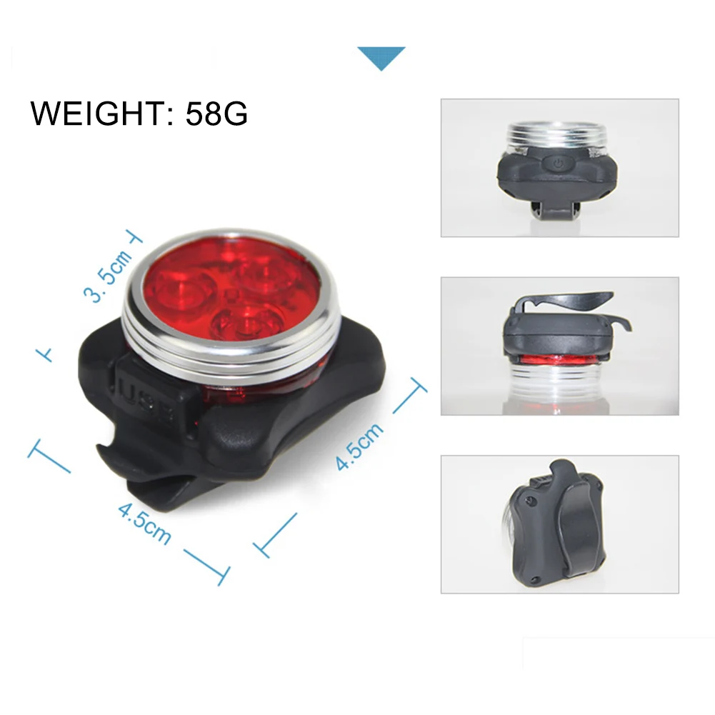 Перезаряжаемый велосипедный светильник яркий светодиодный передний задний